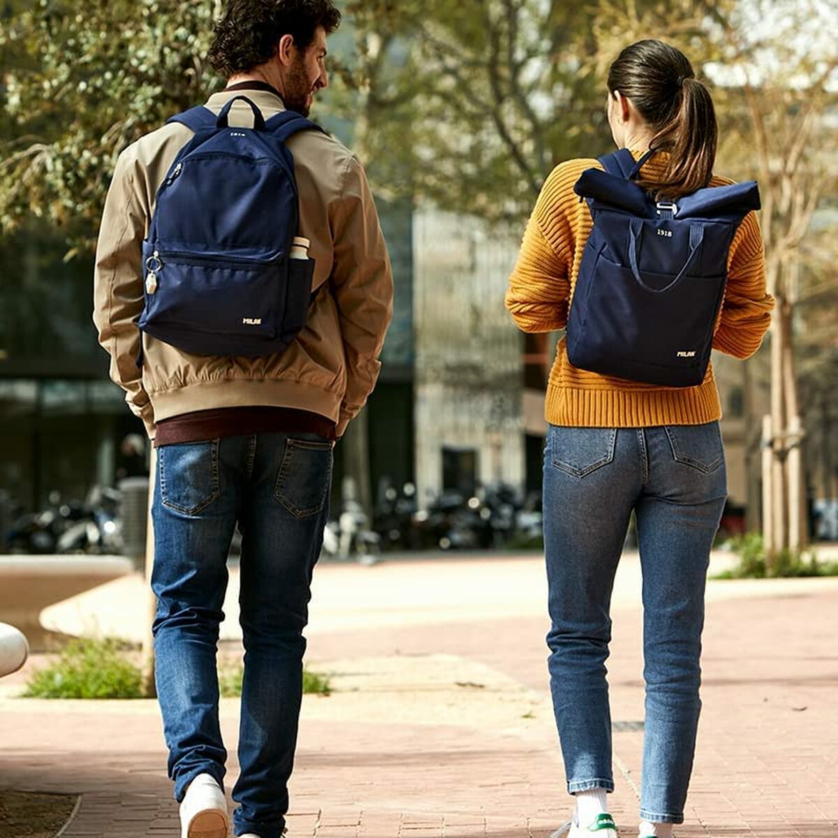 Casual Rugtas Milan Marineblauw 10 L 42 x 29 x 11 cm