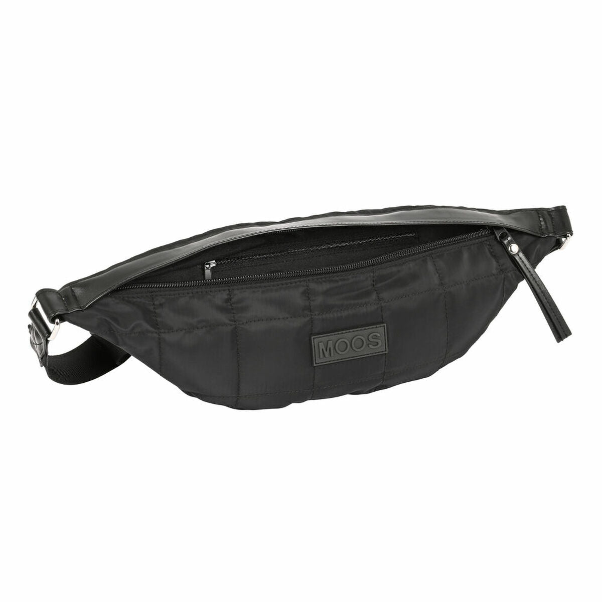 Heuptas Moos Negro Zwart Gestoffeerd 41 x 15.5 x 7 cm - Bagage, Heuptassen - Moos