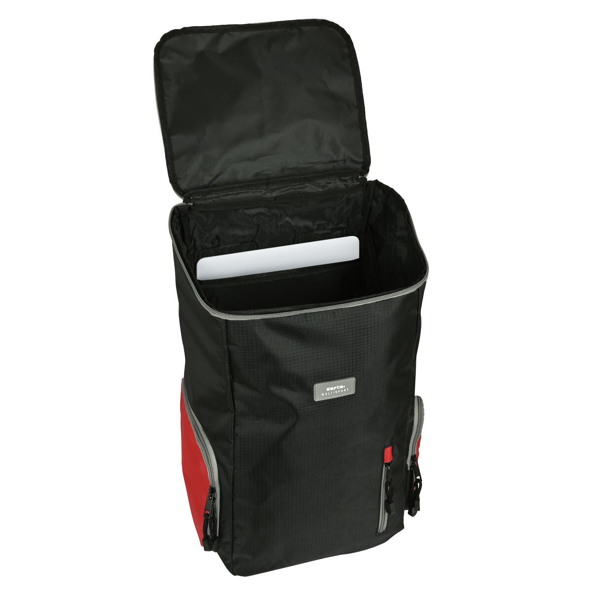 Rugzak Safta Multisports Zwart Rood Sportief 28 x 50 x 22 cm - Bagage, Rugzakken - Safta