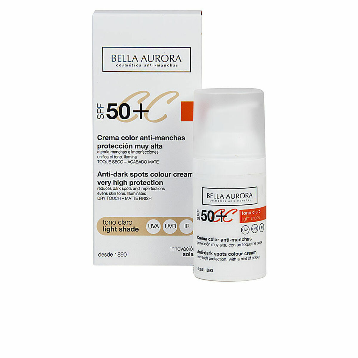 Anti Donkere Vlekken Crème Bella Aurora 2526113 30 ml Lichte Huidskleur