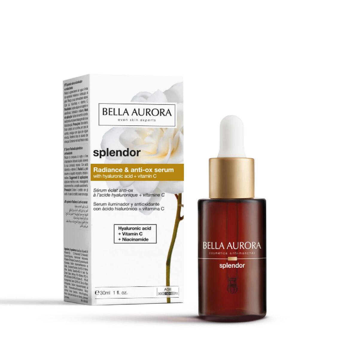 Gezichtsserum Bella Aurora Splendor 30 ml Antioxidant - Schoonheid, Huidverzorging - Bella Aurora