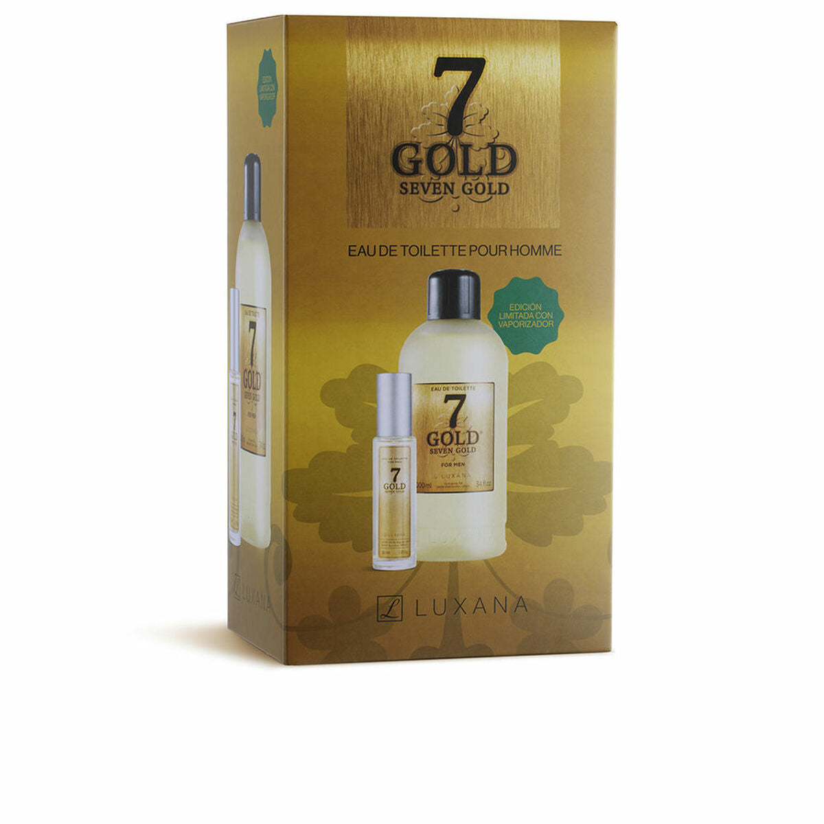 Parfumset voor Heren Luxana Seven Gold 2 Onderdelen - Schoonheid, Parfums en geuren - Luxana