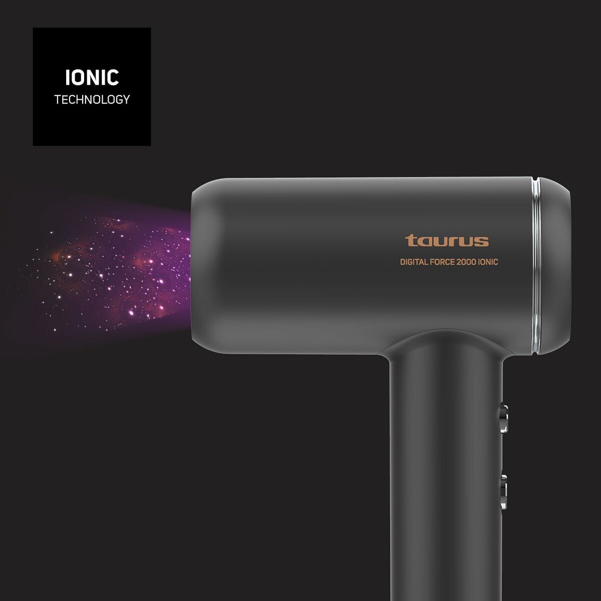 Föhn Taurus FORCE 2000 IONI Zwart 1800 W
