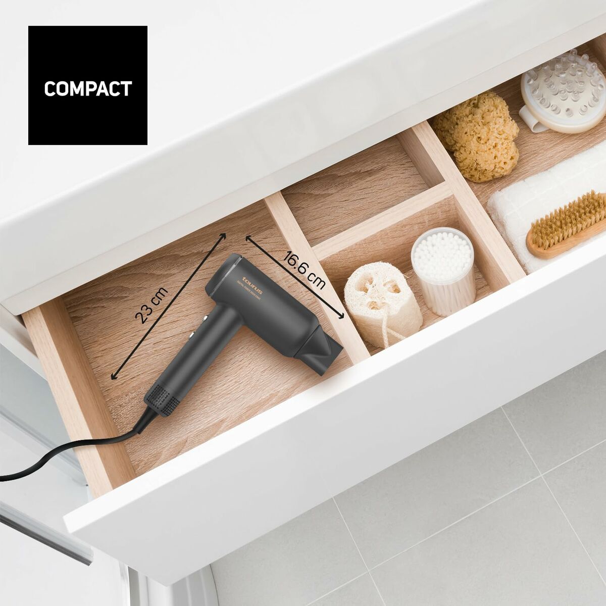 Föhn Taurus FORCE 2000 IONI Zwart 1800 W