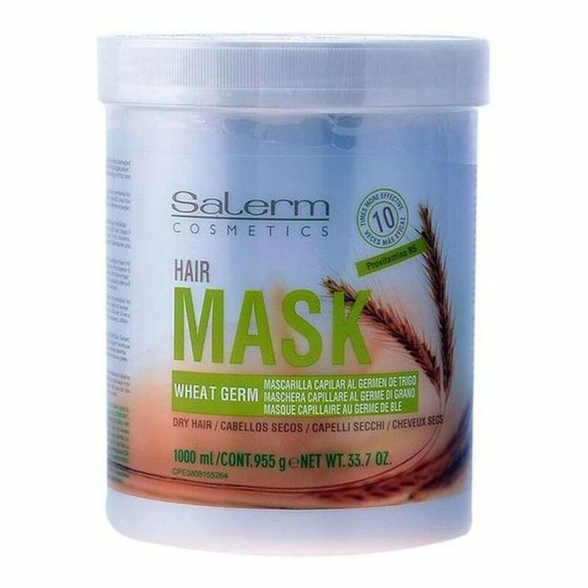 Haarmasker Salerm Wheat Germ 1 L - Schoonheid, Haarverzorging - Salerm