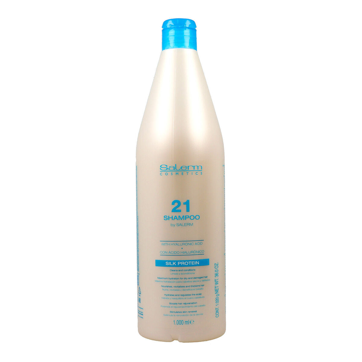Shampoo Salerm 21 Silk Protein 1 L - Schoonheid, Haarverzorging - Salerm