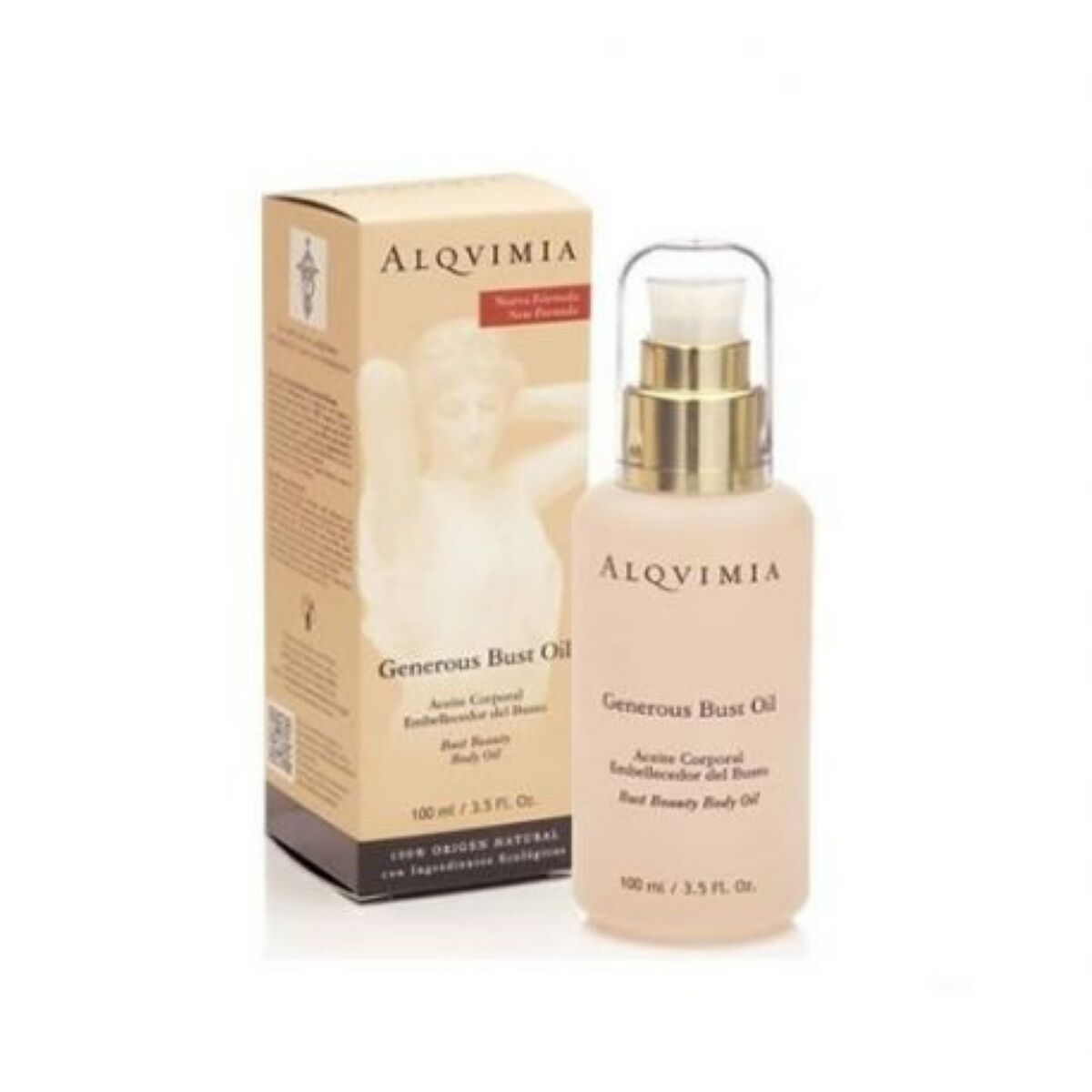 Verstevigende Hals en Décolleté Crème Generous Bust Oil Alqvimia 100 ml