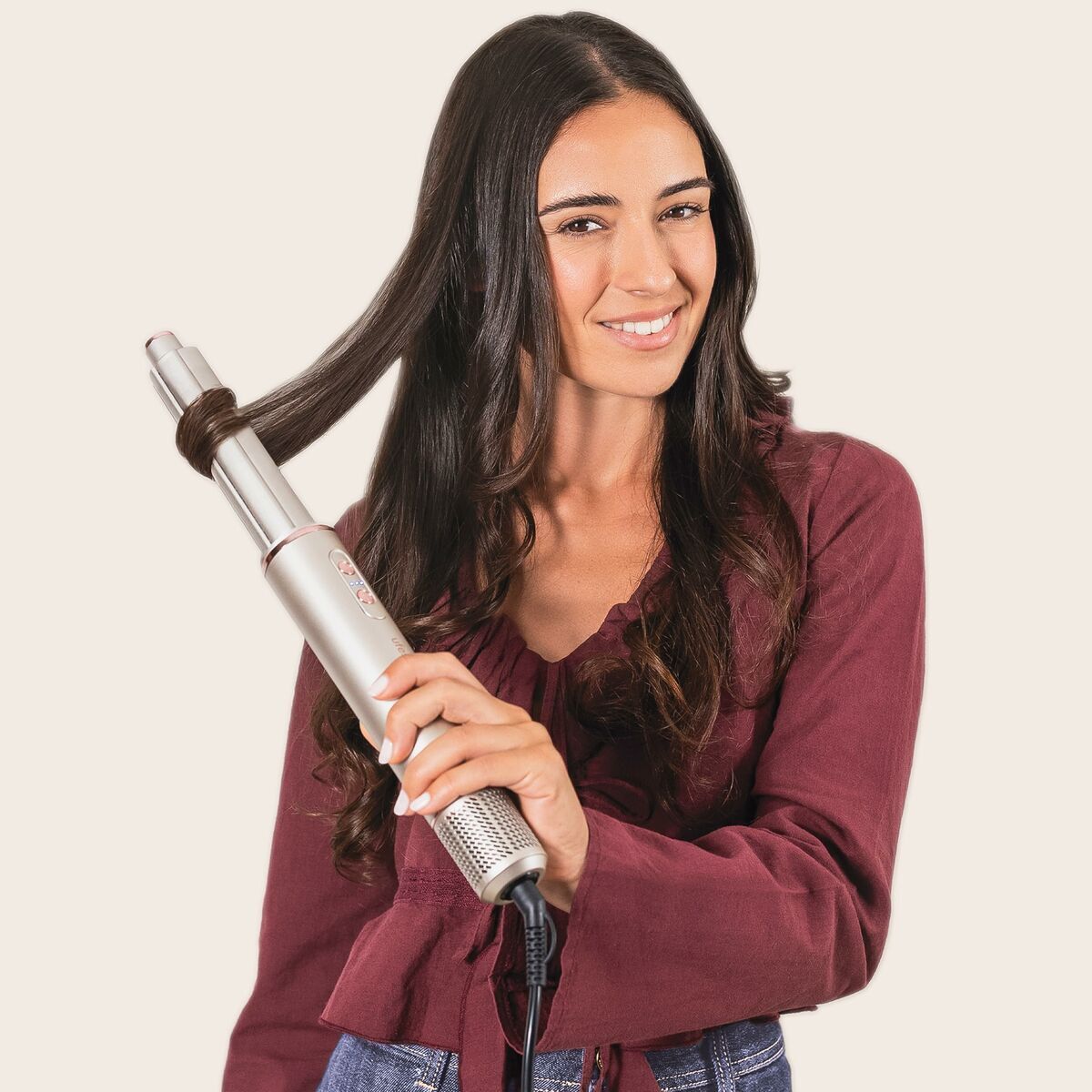 Krulijzer UFESA PRO GLAM TWIST Wit Zwart