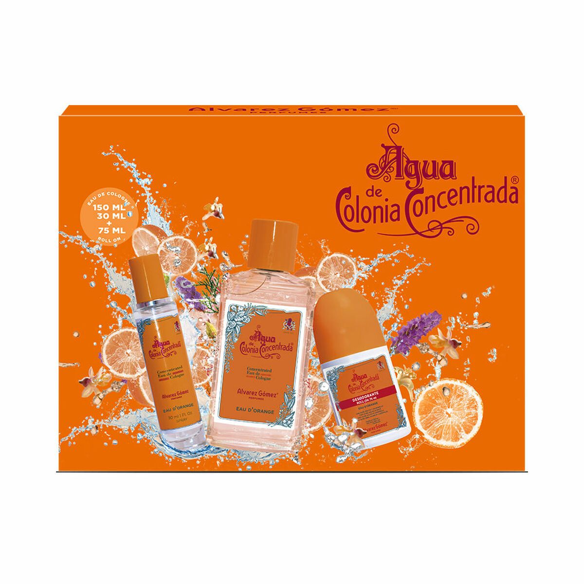 Parfumset voor Uniseks Alvarez Gomez AGUA DE COLONIA Agua de Colonia Concentrada Eau d'Orange 3 Onderdelen - Schoonheid, Parfums en geuren - Alvarez Gomez