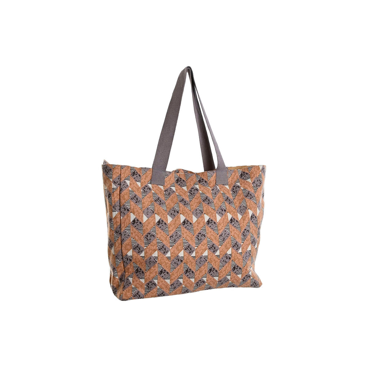 Handtas Dames Home ESPRIT Bruin Turkoois Koraal 55 x 14 x 35 cm (3 Stuks) - Bagage, Tassen - Home ESPRIT
