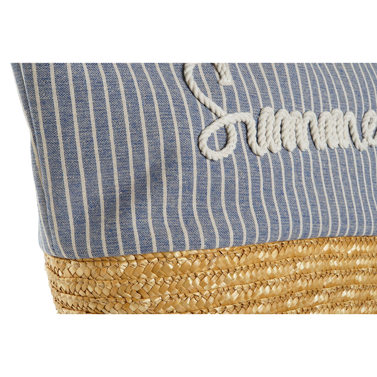 Handtas Dames Home ESPRIT Blauw Beige Natuurlijk 52 x 16 x 33 cm (2 Stuks) - Bagage, Tassen - Home ESPRIT
