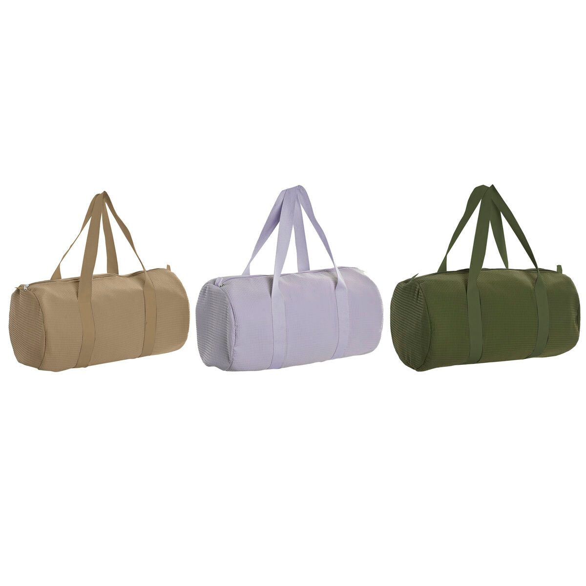 Handtas Dames Home ESPRIT Groen Beige Lila 50 x 26 x 26 cm (3 Stuks)