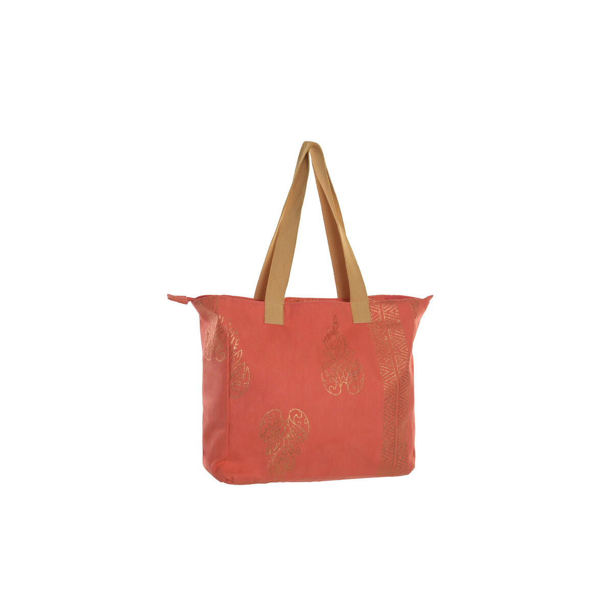 Handtas Dames Home ESPRIT Groen Beige Gouden Koraal 55 x 14 x 35 cm (3 Stuks) - Bagage, Tassen - Home ESPRIT