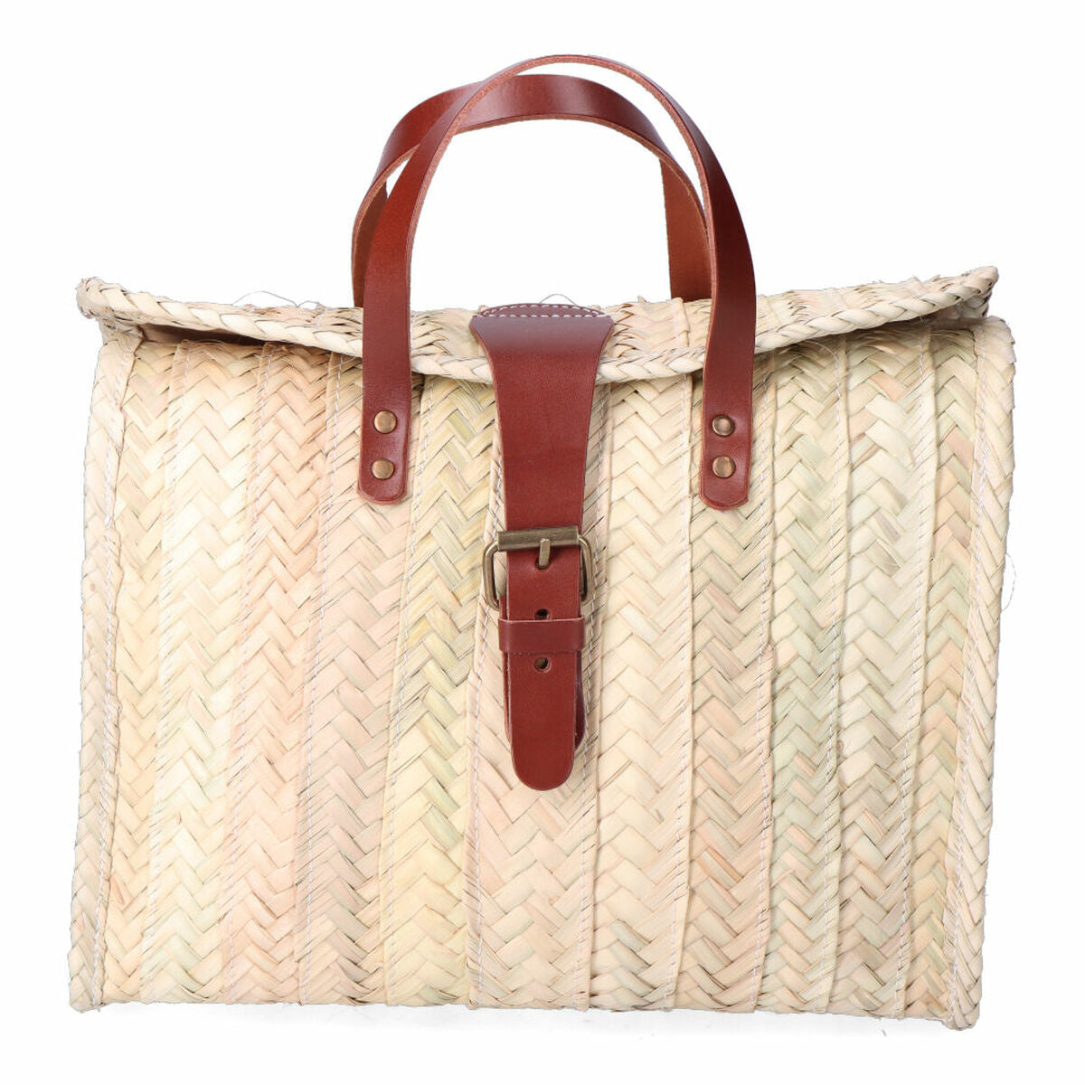 Briefcase EDM Milan 32 x 26 cm Palmblad Gesp Leer - Bagage, Tassen - EDM Product