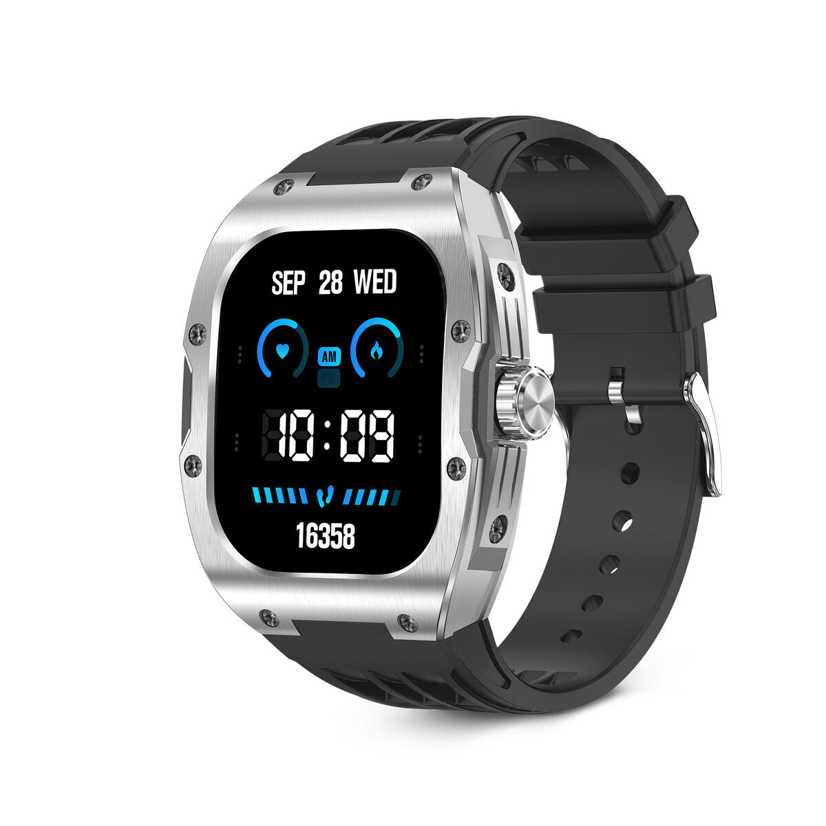 Smartwatch KSIX Hero Zwart 1,95" 45 mm