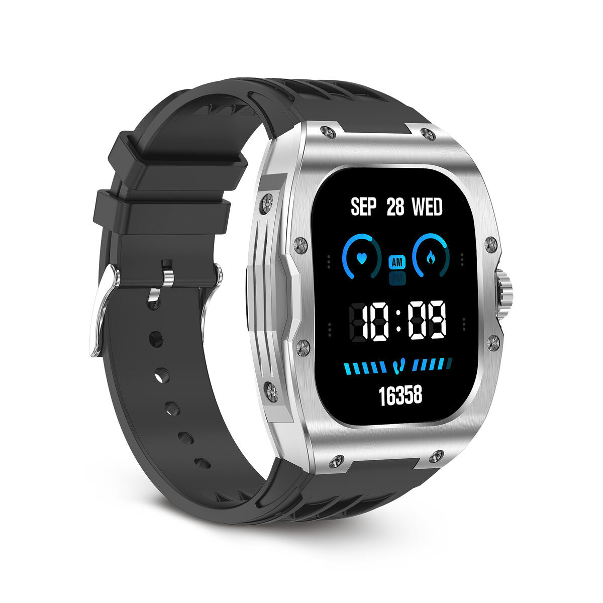 Smartwatch KSIX Hero Zwart 1,95" 45 mm