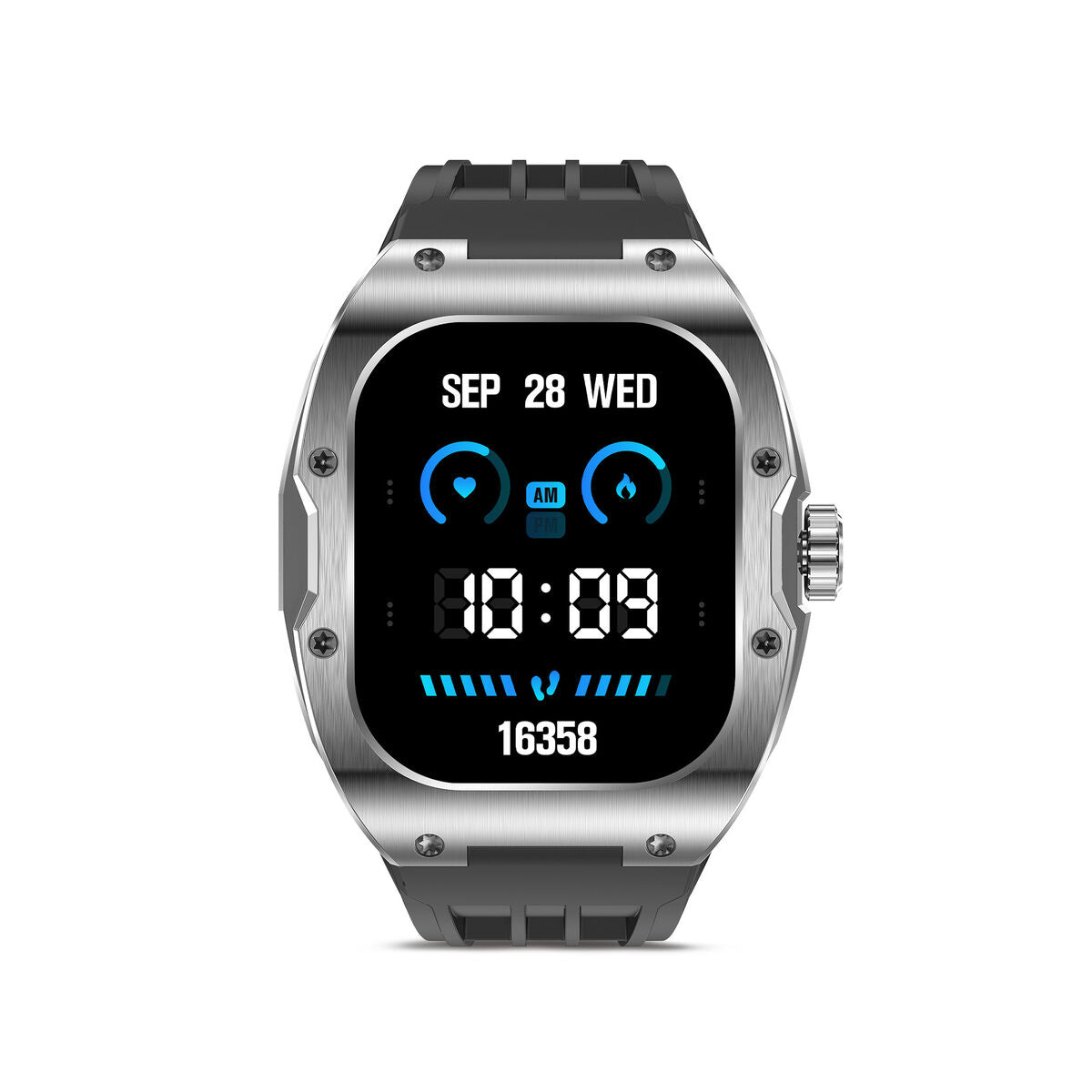 Smartwatch KSIX Hero Zwart 1,95" 45 mm