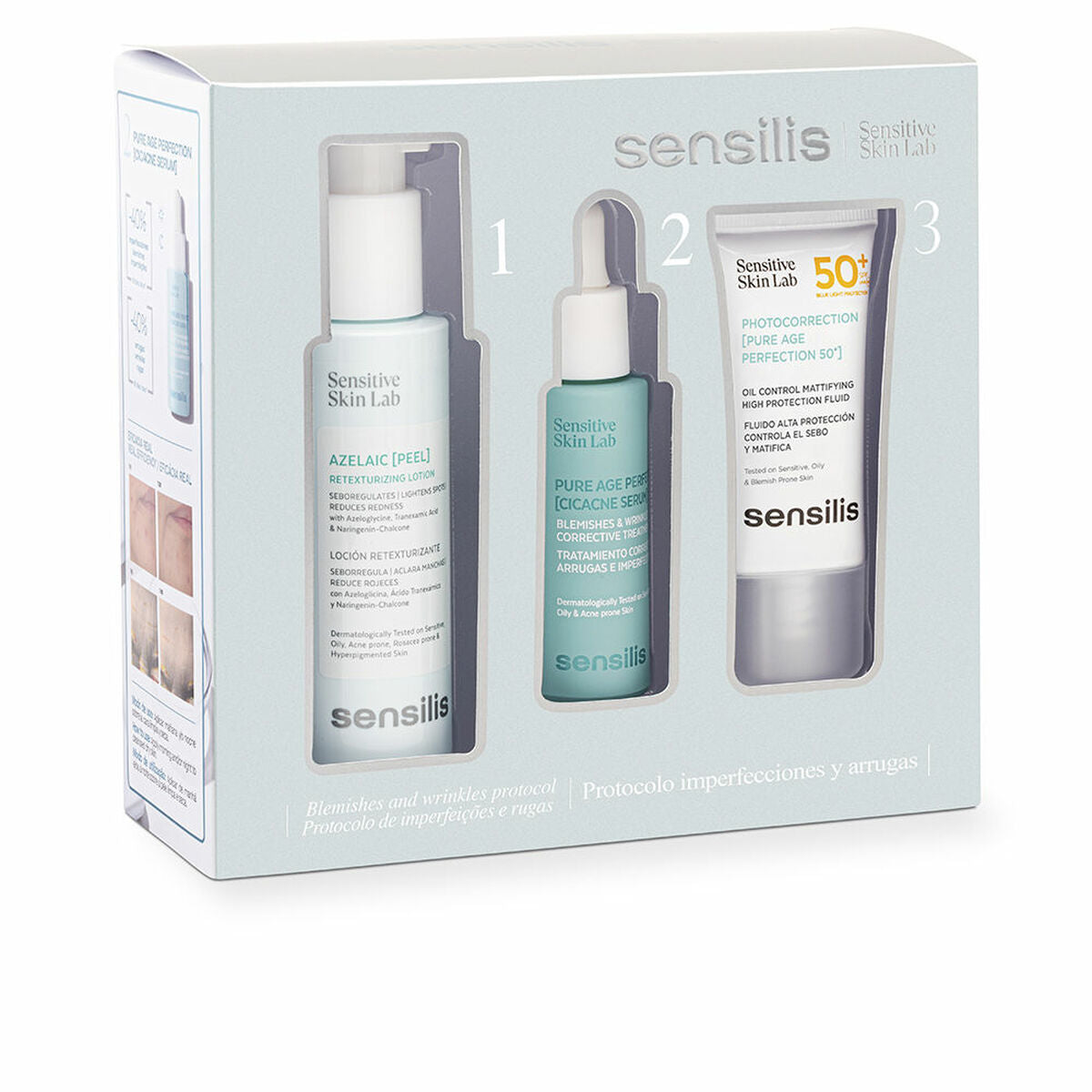 Cosmetica Set Sensilis PURE AGE PERFECTION 3 Onderdelen