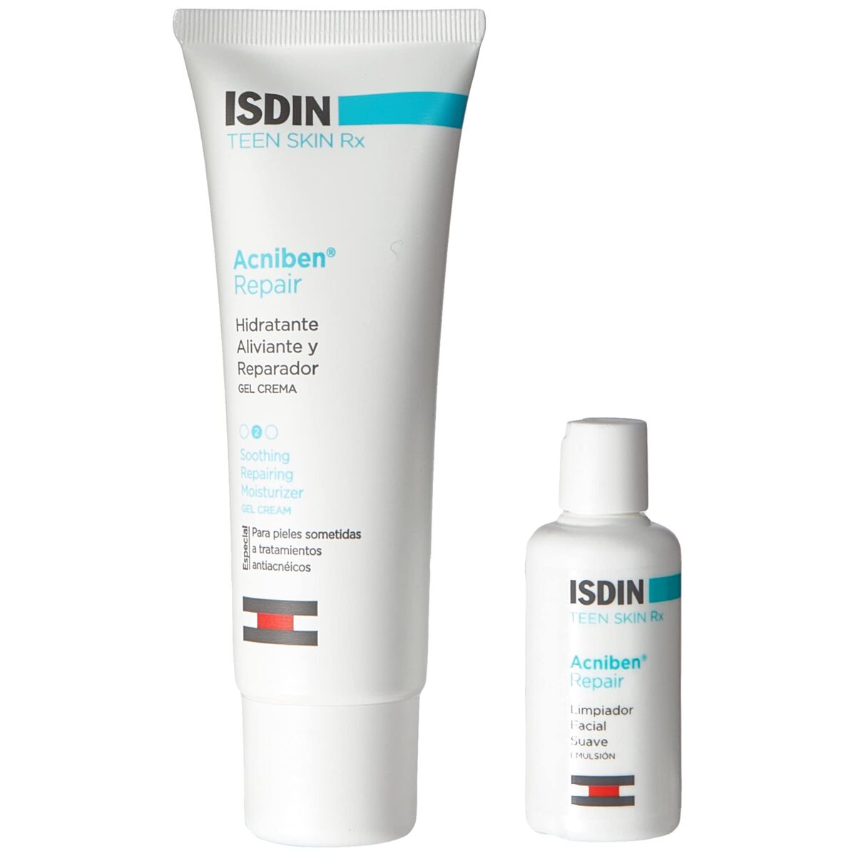 Herstellende Crème Isdin Acniben 40 ml Gel Verzachtend 3 Onderdelen - Schoonheid, Huidverzorging - Isdin