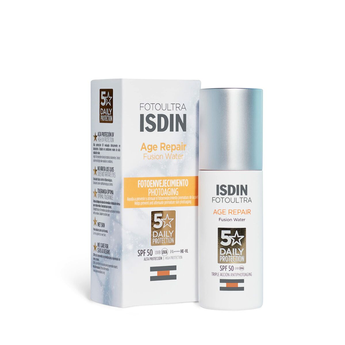 Gezichtszonnecrème Isdin Fusion Water Magic Glow Spf 50 50 ml - Schoonheid, Huidverzorging - Isdin