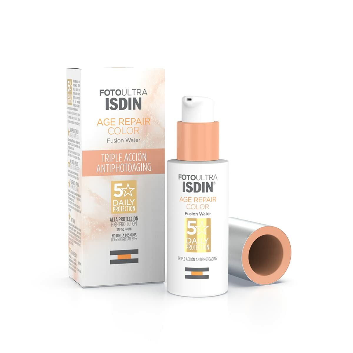 Zonnebrandcrème met Kleur Isdin Fusion Water Magic Repair Spf 50 50 ml - Schoonheid, Huidverzorging - Isdin