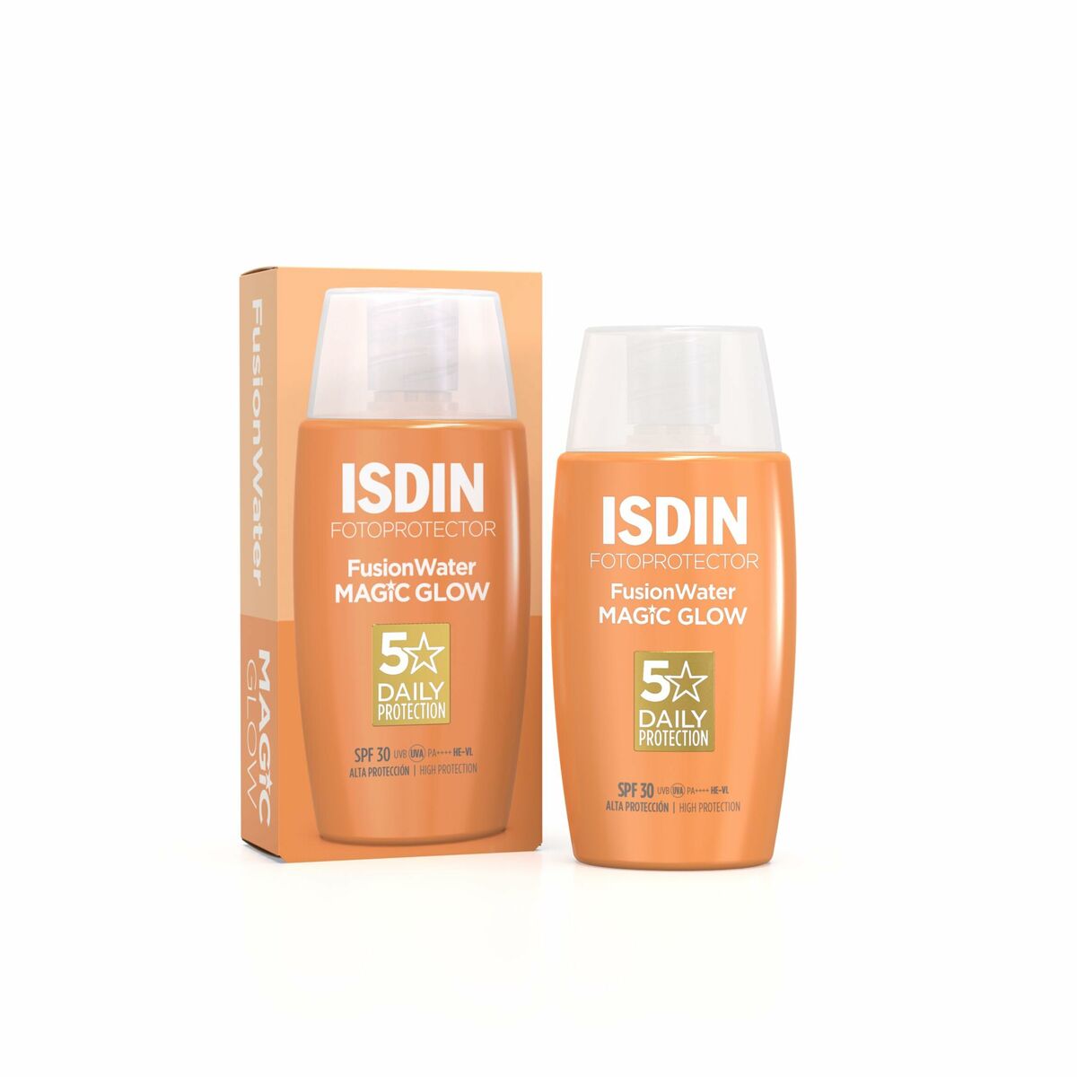 Gezichtszonnecrème Isdin Fusion Water Magic Glow Spf 30 50 ml - Schoonheid, Huidverzorging - Isdin