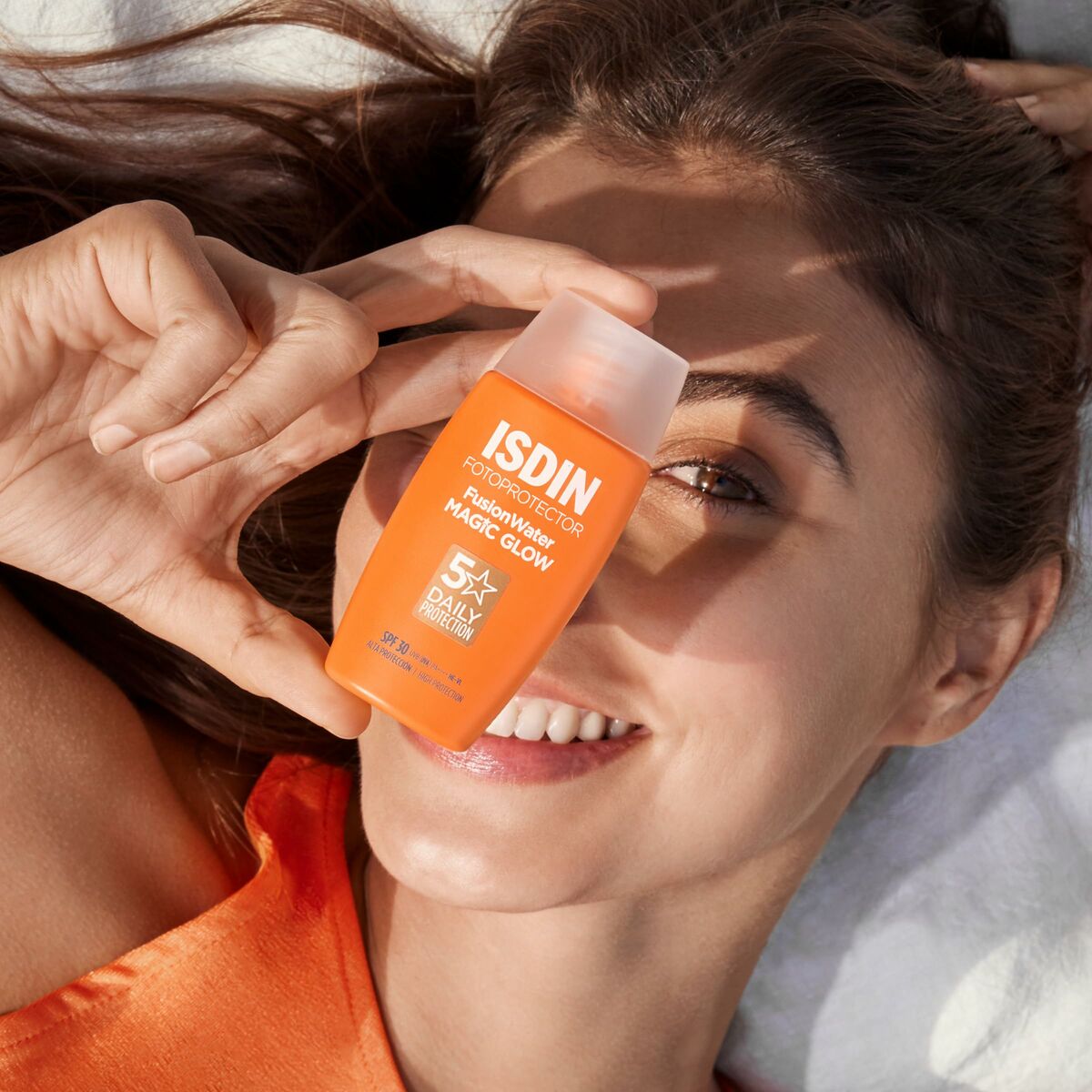 Gezichtszonnecrème Isdin Fusion Water Magic Glow Spf 30 50 ml - Schoonheid, Huidverzorging - Isdin