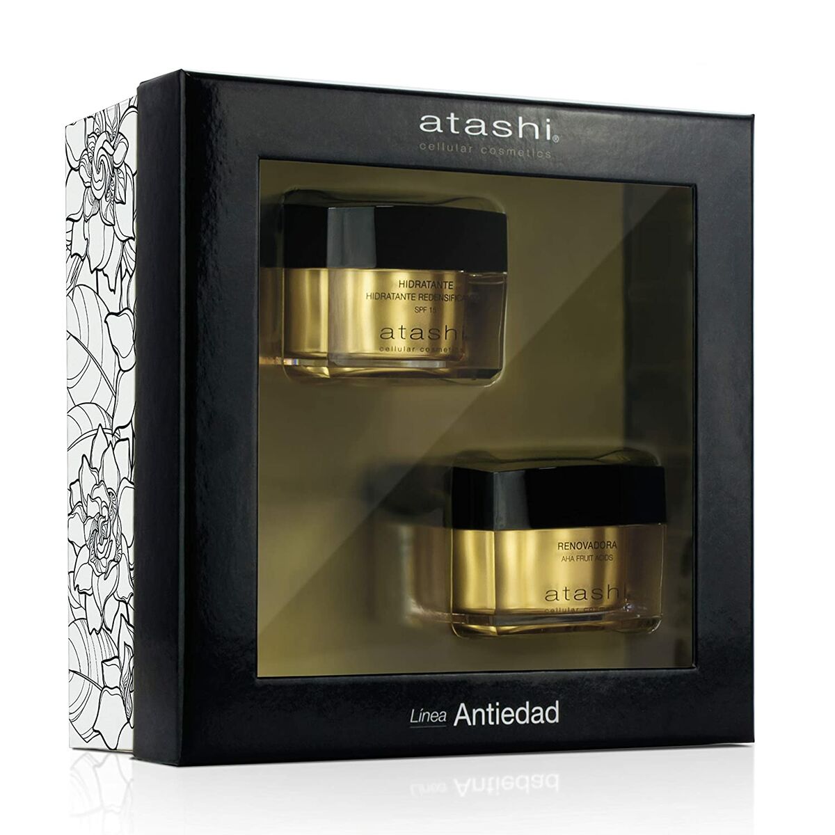 Schoonheidsset Atashi Antiedad 2 x 50 ml Anti - Aging 2 Onderdelen - Schoonheid, Huidverzorging - Atashi