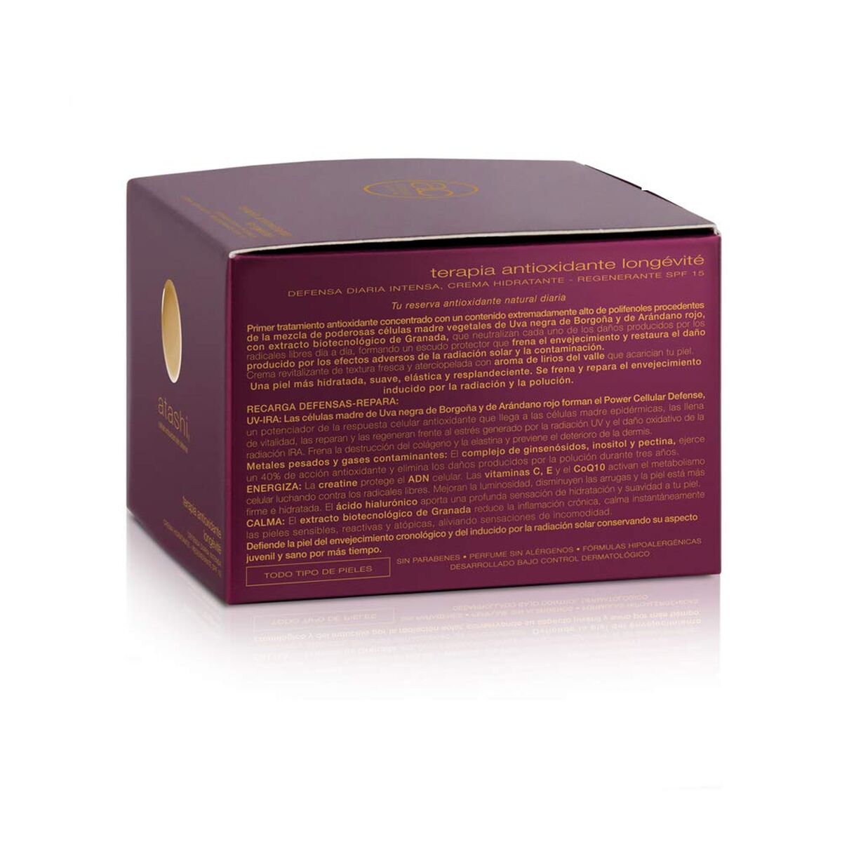 Hydraterende Crème Atashi Cellular Antioxidant Skin Defense 50 ml - Schoonheid, Huidverzorging - Atashi