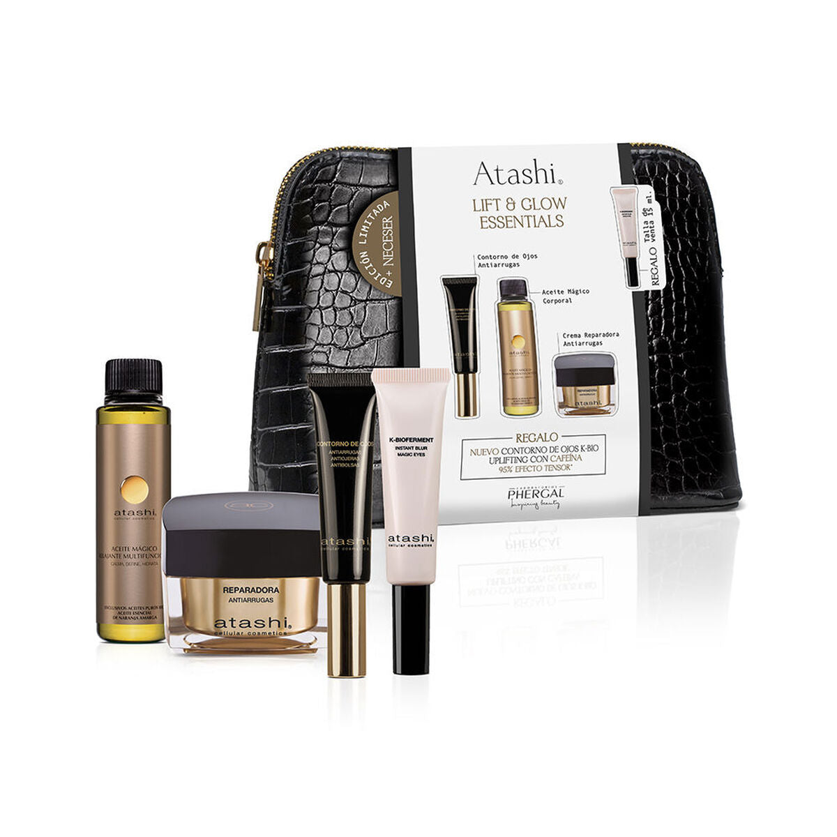 Cosmeticaset voor Dames Atashi CELULLAR COSMETIC 5 Onderdelen - Schoonheid, Huidverzorging - Atashi