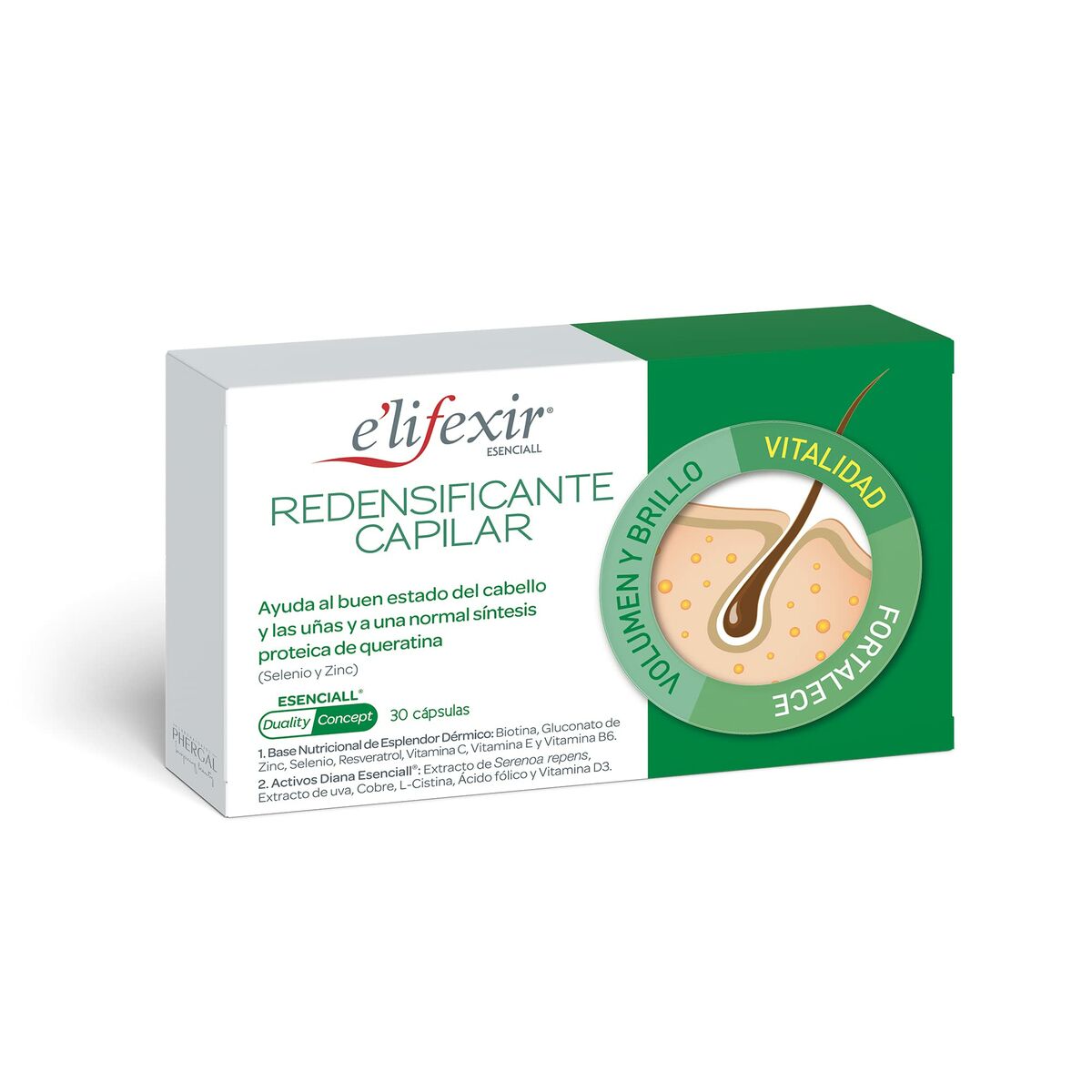 Anti - Haarverlies Kuur Elifexir Esenciall Capsules x 30 (30 Stuks) - Schoonheid, Haarverzorging - Elifexir
