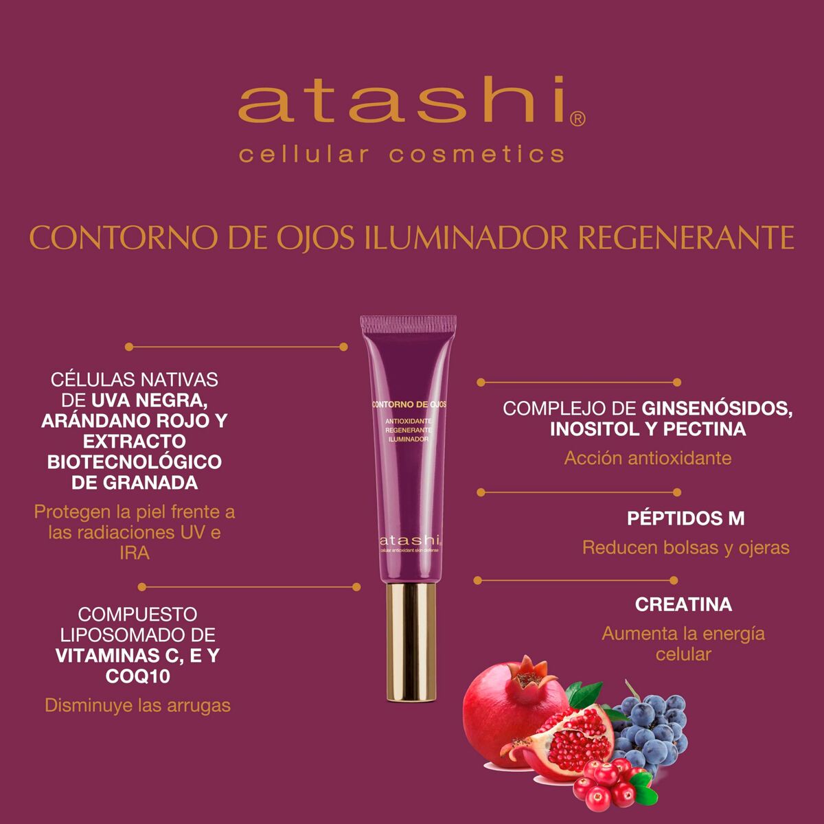Cosmetica Set Atashi CELULLAR COSMETIC 3 Onderdelen - Schoonheid, Huidverzorging - Atashi