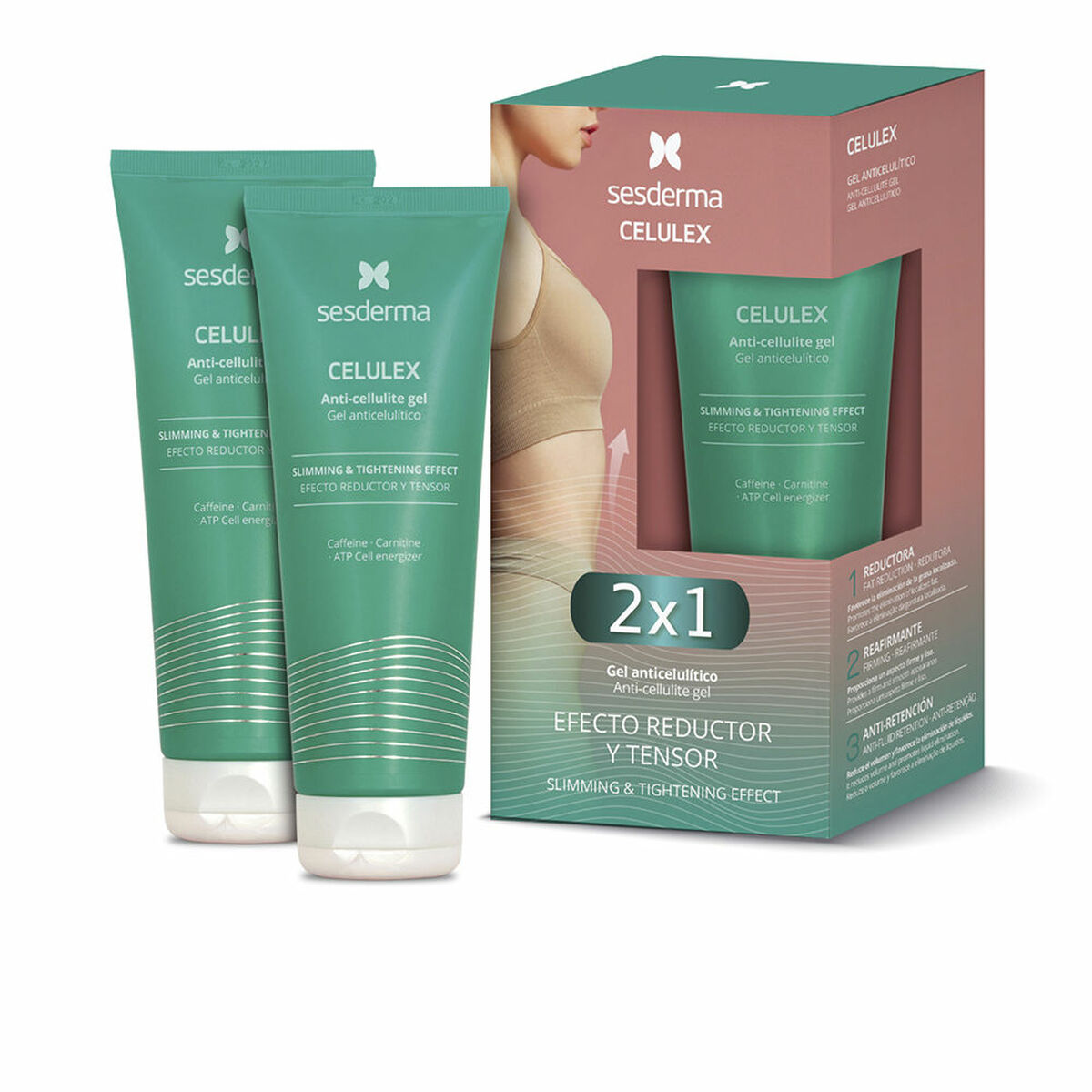 Anti-Cellulitus Gel Sesderma CELULEX 200 ml 2 Stuks