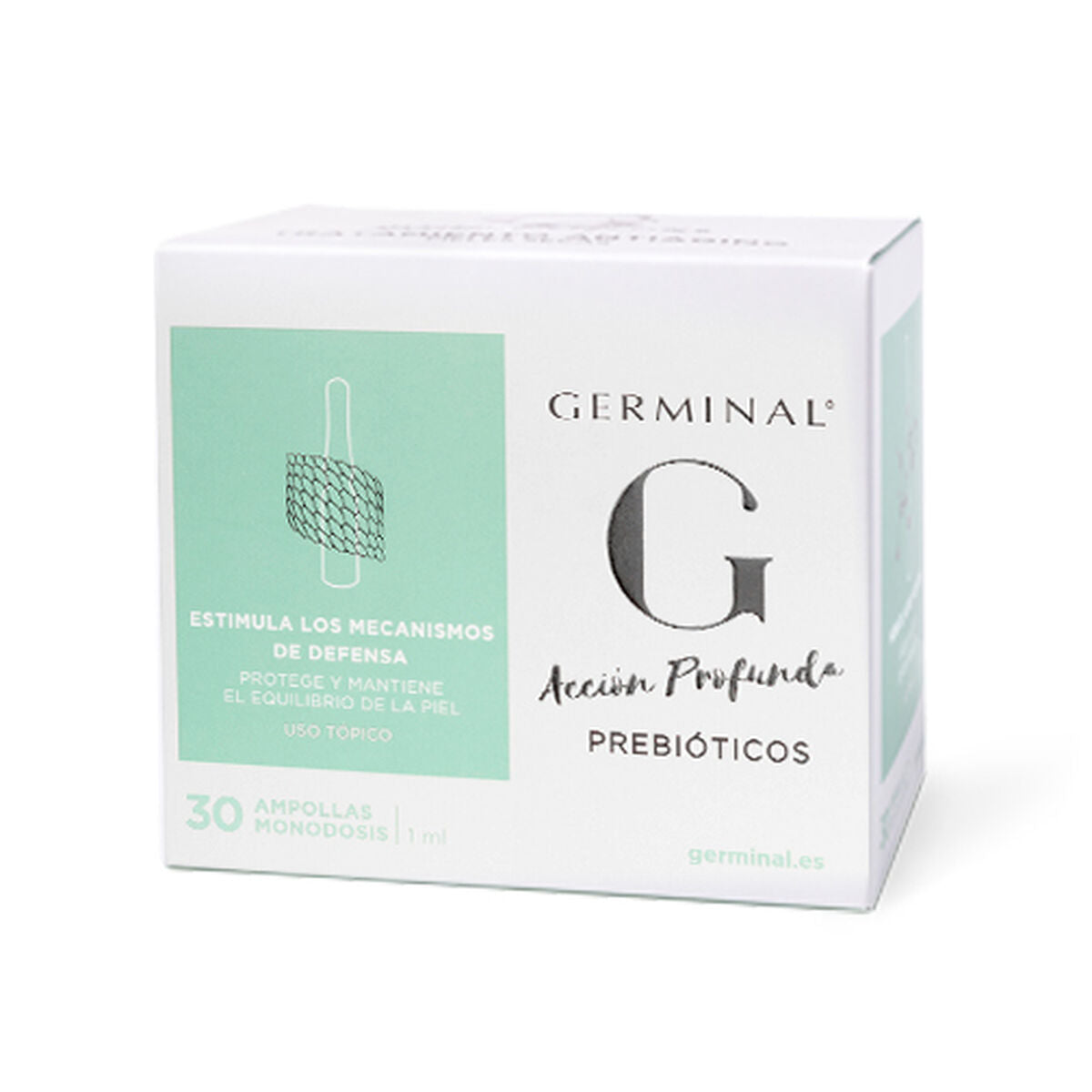 Anti - Veroudering Capsules Germinal Acción Profunda 1 ml Ampullen x 30 Prebioticos - Schoonheid, Huidverzorging - Germinal