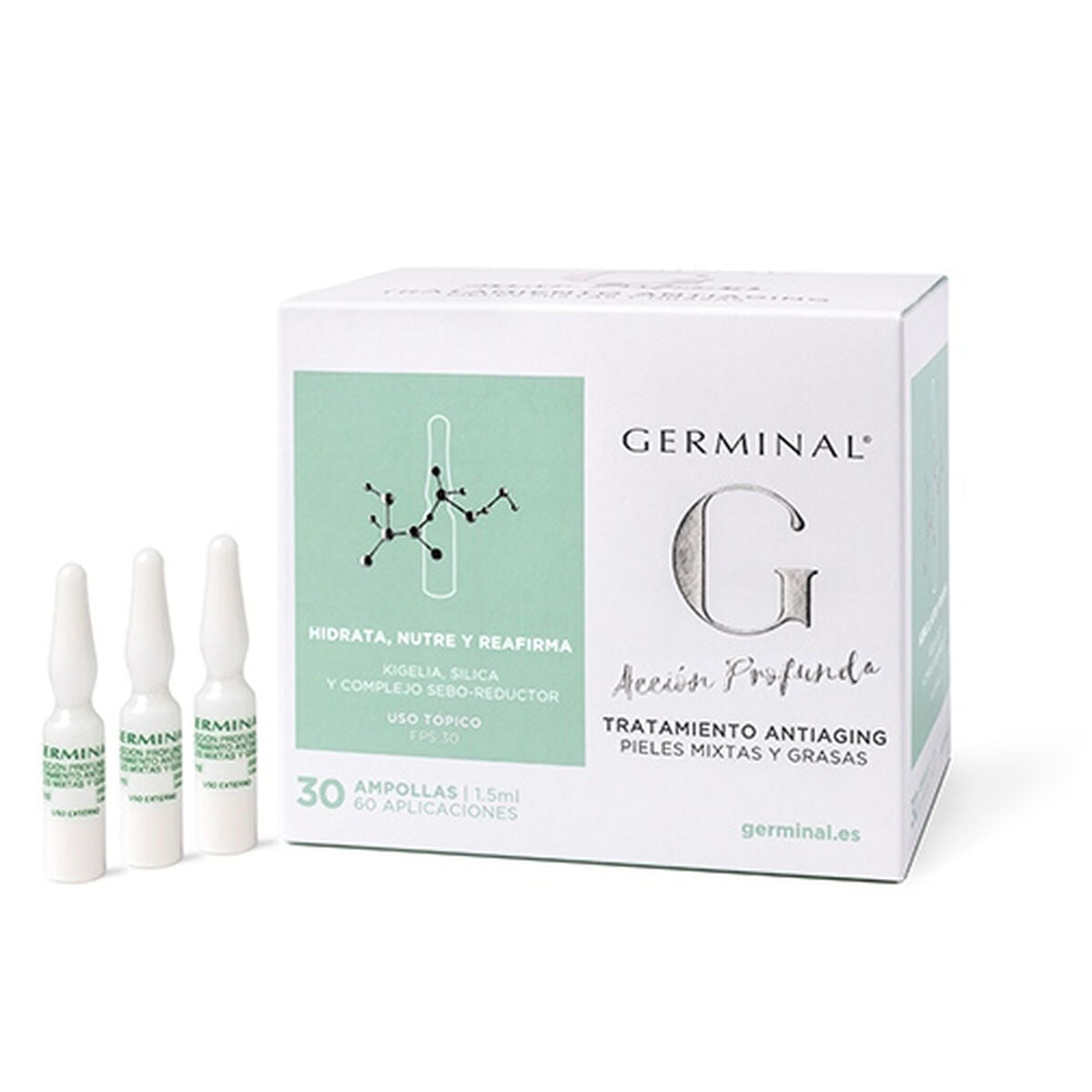 Anti - Veroudering Verstevigende Concentraat Germinal Acción Profunda 1,5 ml - Schoonheid, Huidverzorging - Germinal