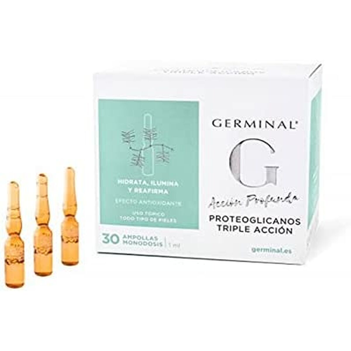 Anti-Aging Behandeling voor Gezicht em Hals Germinal Acción Profunda 1 ml 30 x 1 ml