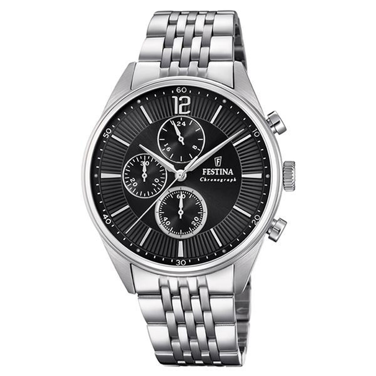 Horloge Heren Festina F20285/4 Zwart Zilverkleurig - Klokken, Heren - Festina