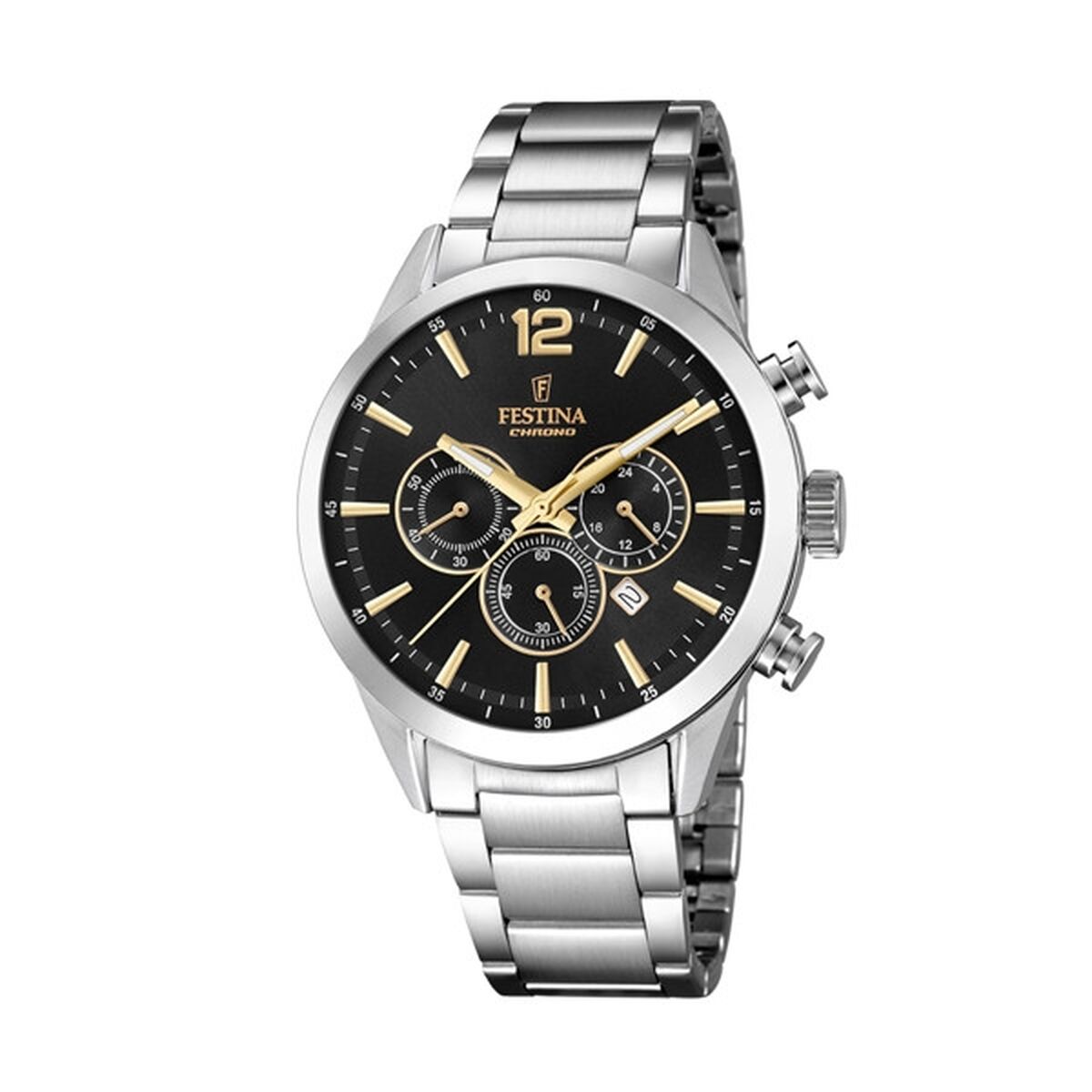 Horloge Heren Festina F20343/4 Zwart Zilverkleurig - Klokken, Heren - Festina