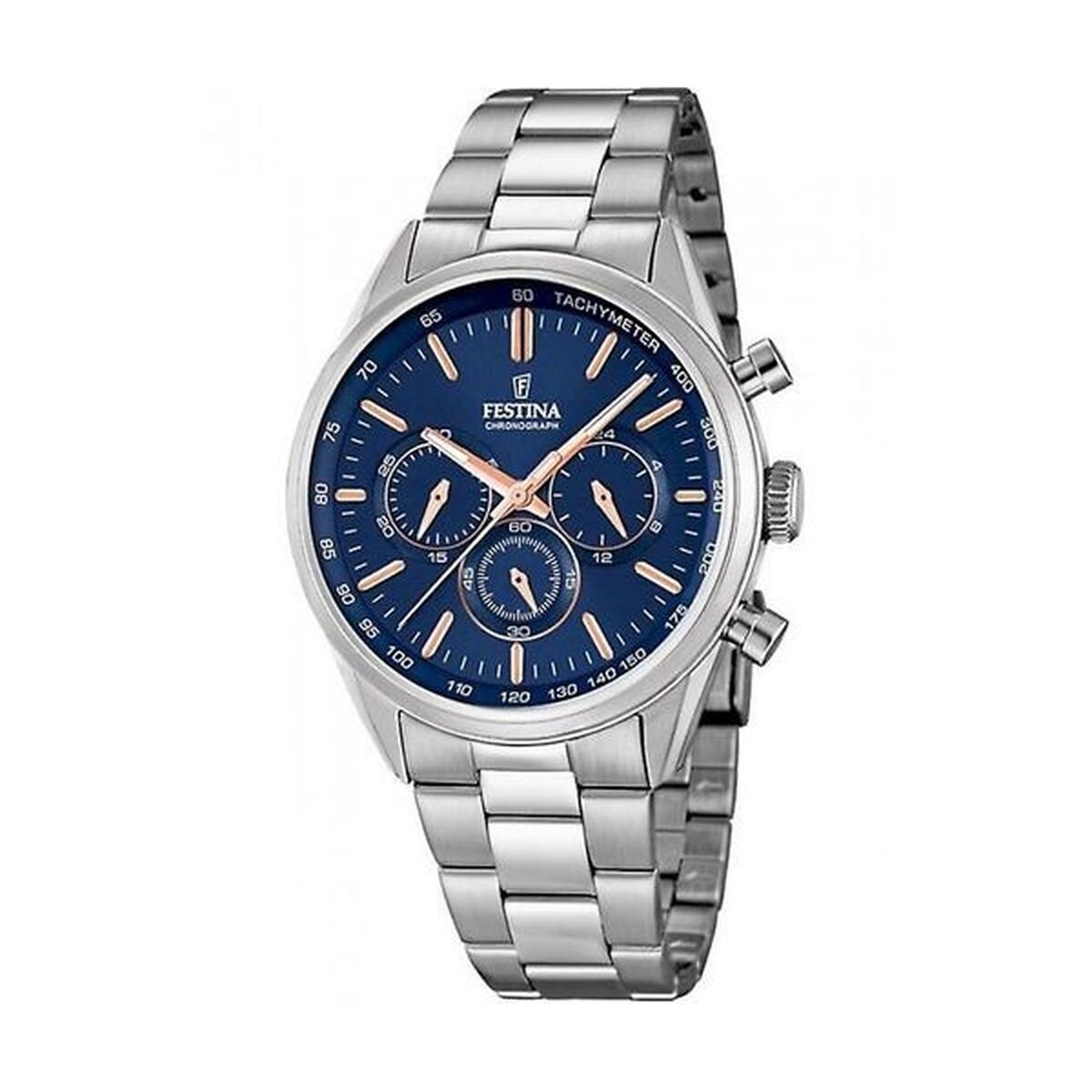 Horloge Heren Festina F16820/A Zilverkleurig - Klokken, Heren - Festina