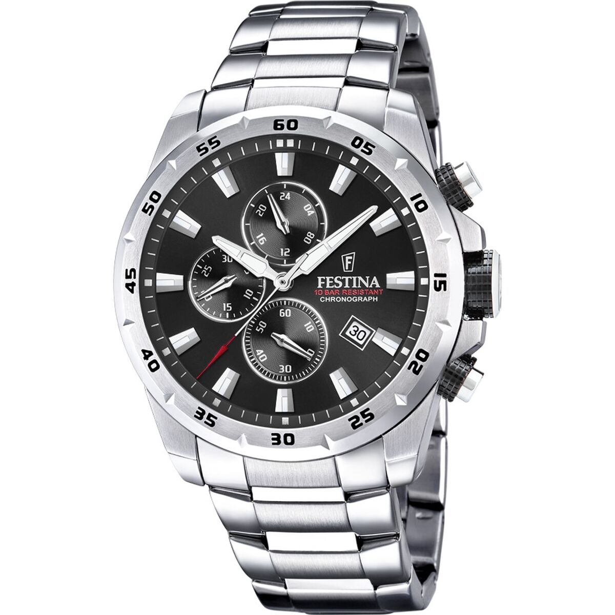 Horloge Heren Festina F20463/4 Zwart Zilverkleurig - Klokken, Heren - Festina