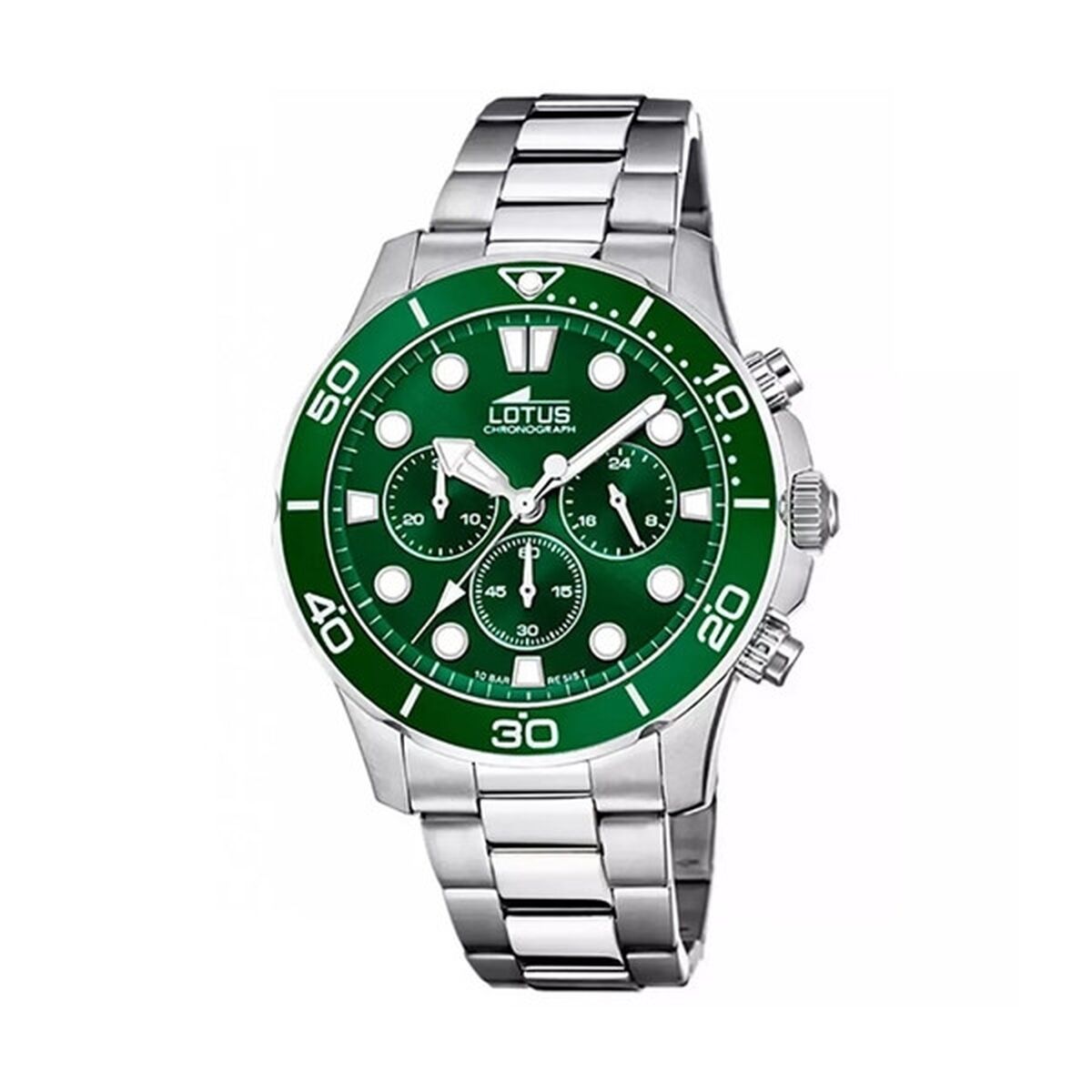 Horloge Heren Lotus 18756/2 Groen Zilverkleurig - Klokken, Heren - Lotus