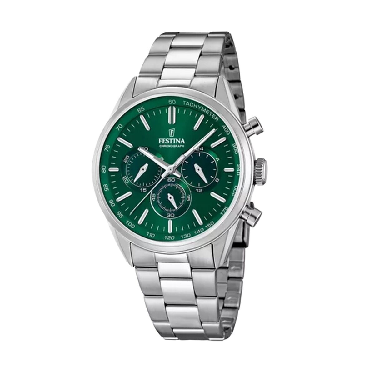 Horloge Heren Festina F16820/R Groen Zilverkleurig - Klokken, Heren - Festina