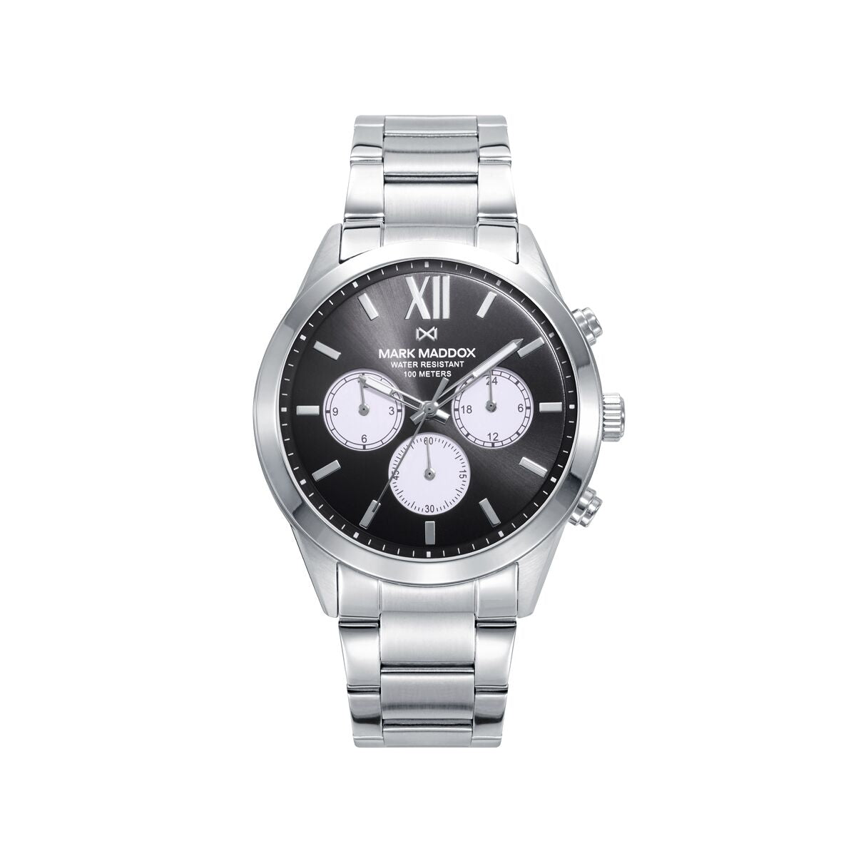 Horloge Heren Mark Maddox HM1009 - 53 Zwart Zilverkleurig (Ø 43 mm) - Klokken, Heren - Mark Maddox