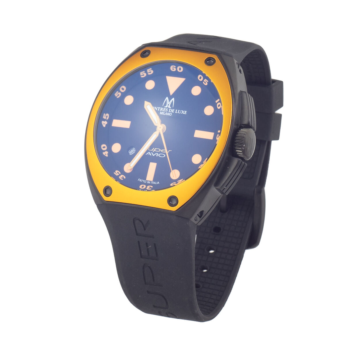 Horloge Heren Montres de Luxe 09SA - BK - 1002 (Ø 48 mm) - Klokken, Heren - Montres de Luxe