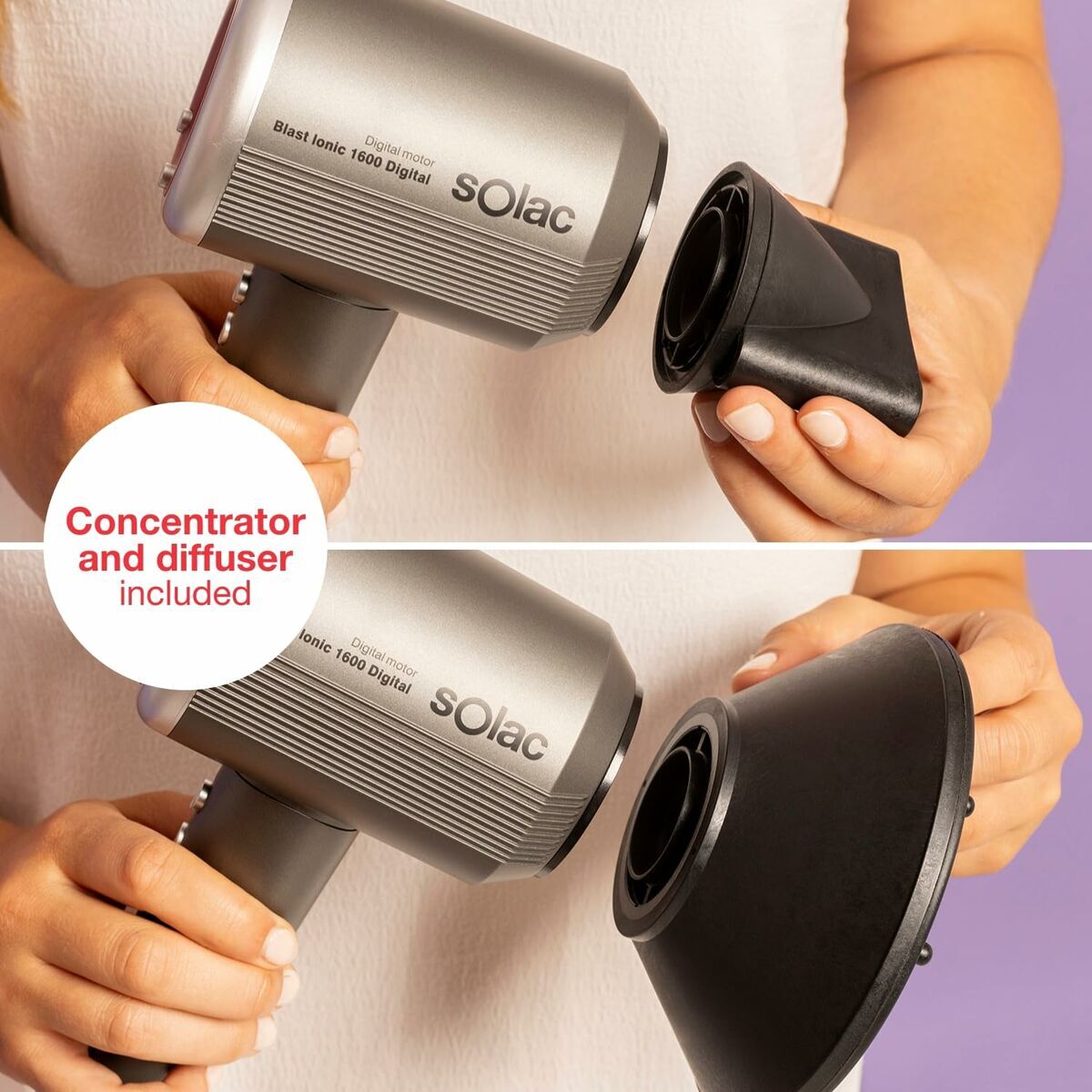 Föhn Solac SB7950 Grijs 1600 W