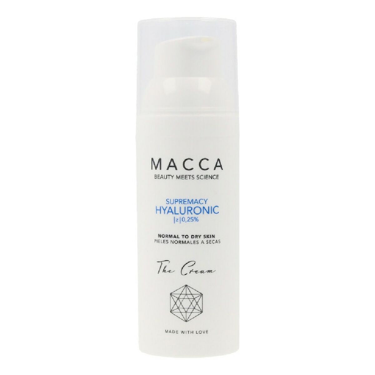 Intensief vochtinbrengende Crème Macca Supremacy Hyaluronic 50 ml