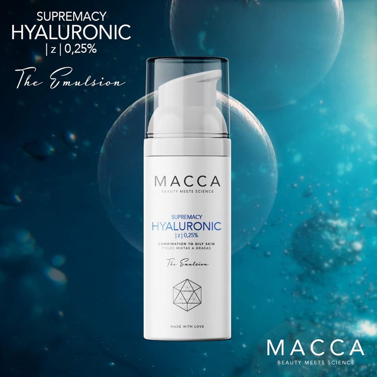 Vochtinbrengende Serum Macca Supremacy Hyaluronic 30 ml Hyaluronzuur - Schoonheid, Huidverzorging - Macca