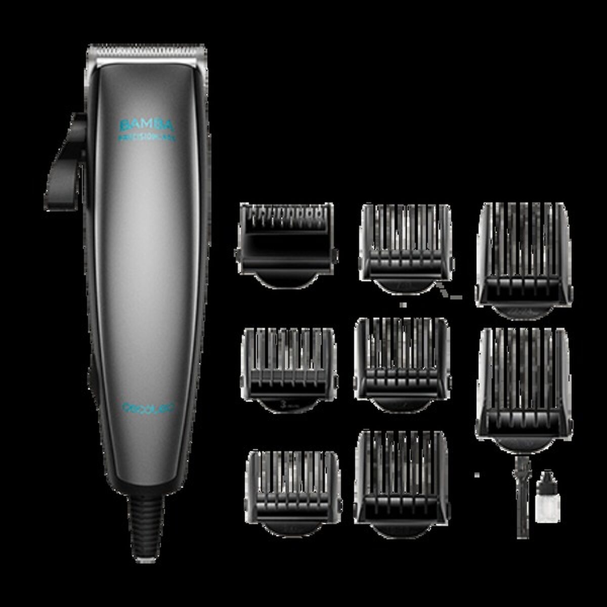Tondeuse Cecotec Bamba PrecisionCare Power Blade Titanium Zwart/Zilverkleurig 220 - 240 V - Schoonheid, Haarverzorging - Cecotec