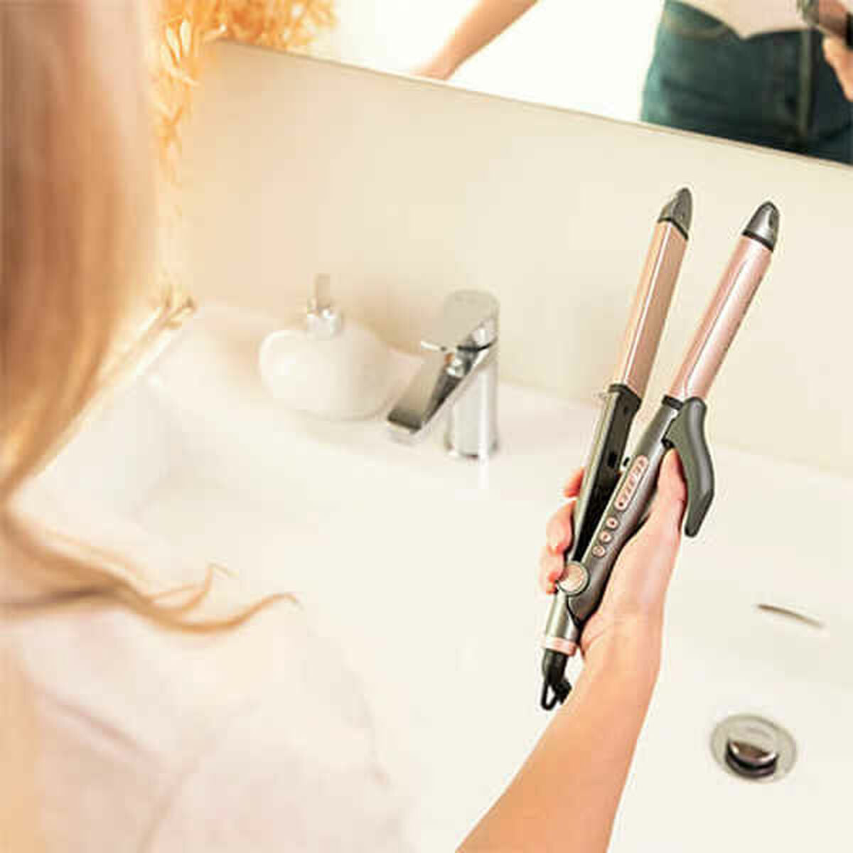 Keramische Hair Straighteners Cecotec Bamba RitualCare 1000 2in1 Zwart/Roze Wit 82 W - Schoonheid, Haarverzorging - Cecotec