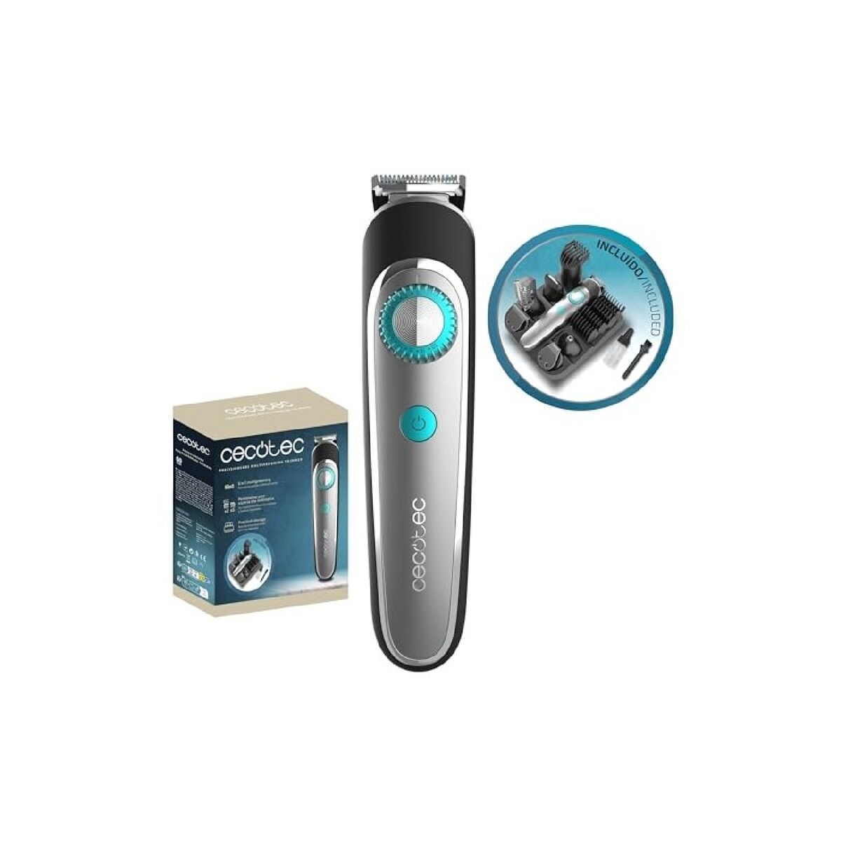 Cecotec Multigrooming PrecisionCare 6-in-1 tondeuse IPX7 met 5 verstelbare opzetkammen